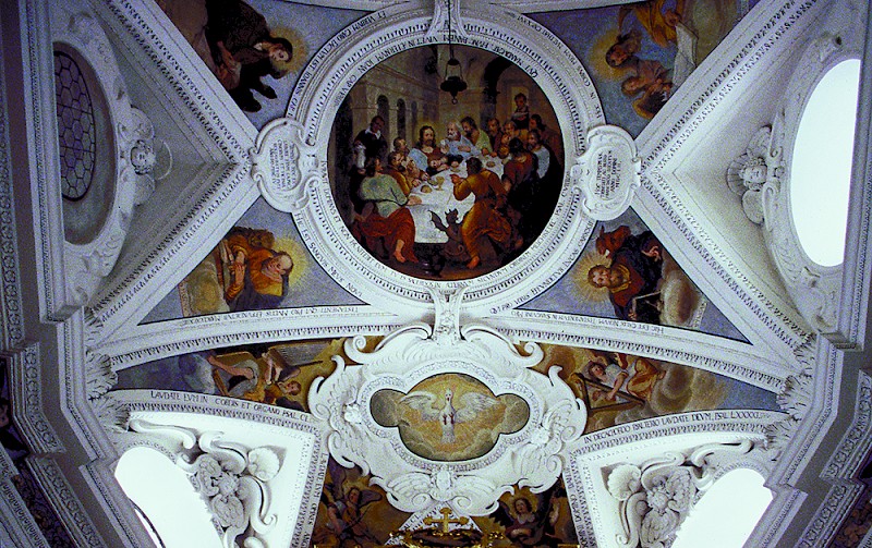 Gewölbe des barocken Chors: Restaurierung 1996