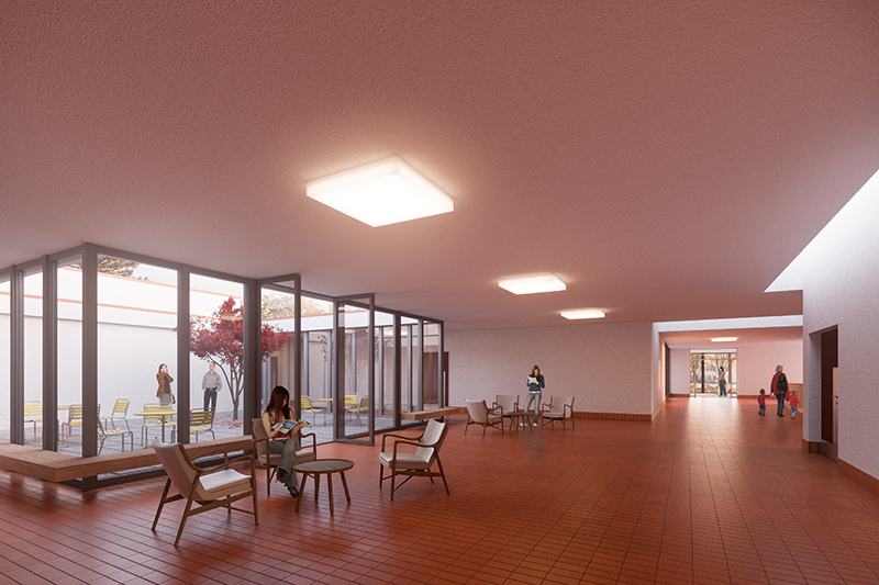 Neugestaltung Foyer und Entrée - Visualisierung Martin Wey, Zürich